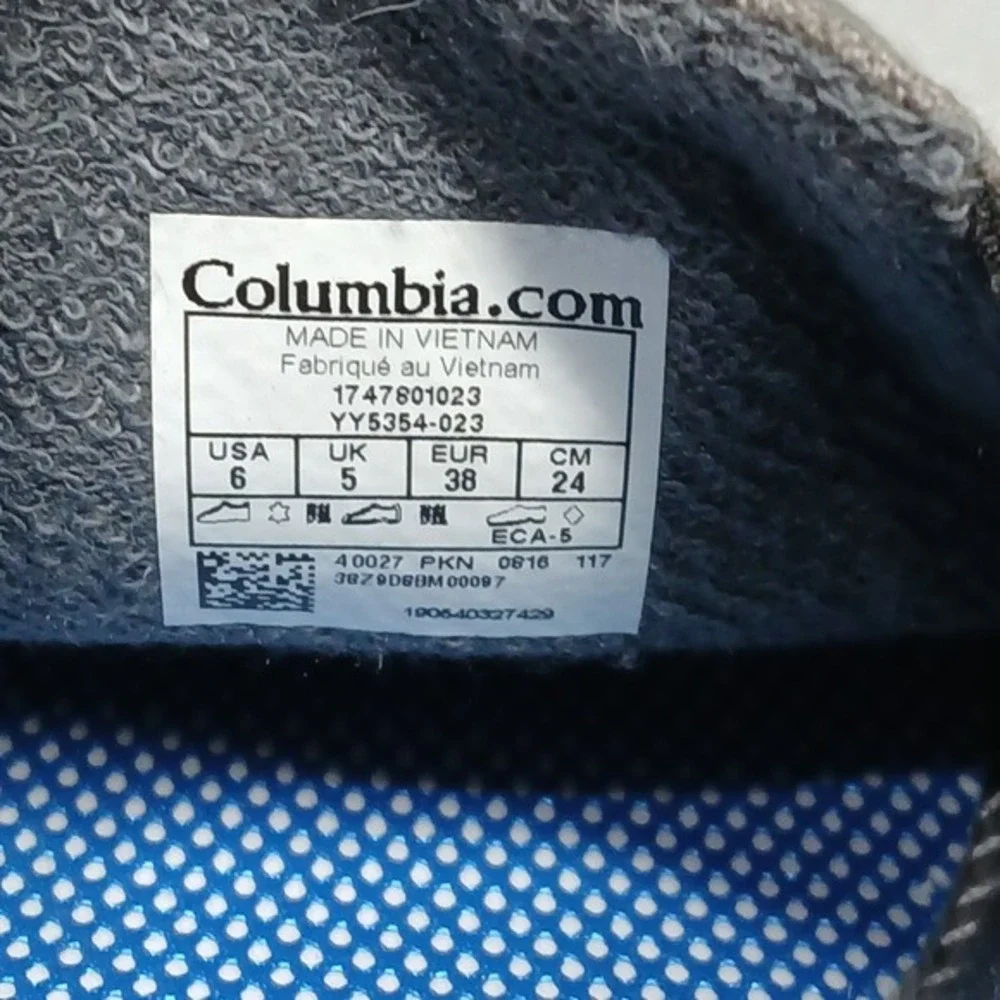 Columbia Crankbait Omni-Grip‎ Casual Sneakers Youth Size 4 Multi Canvas Slip On